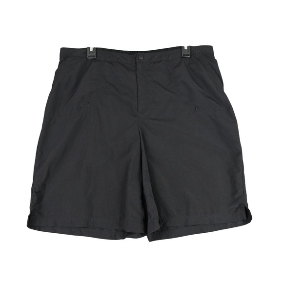 Lands' End Pants - Lands End Swim Shorts Womens 14 Black Nylon Board Shorts Beach Vacation Classic